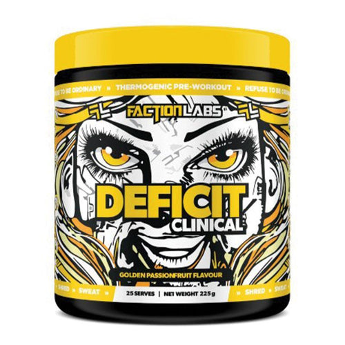 Faction Labs Deficit Clinical Thermogenic Golden Passionfruit 200g