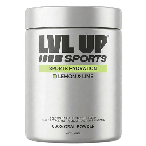 LVL UP Sports Hydration Lemon Lime 600g