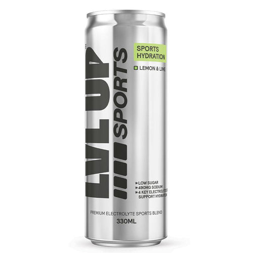 LVL UP Sports Hydration RTD Lemon Lime 330ml