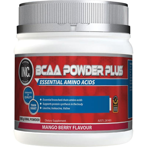 INC. BCAA Powder Plus Mango Berry 500g