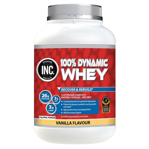 INC. 100 Dynamic Whey Vanilla Flavour 2kg