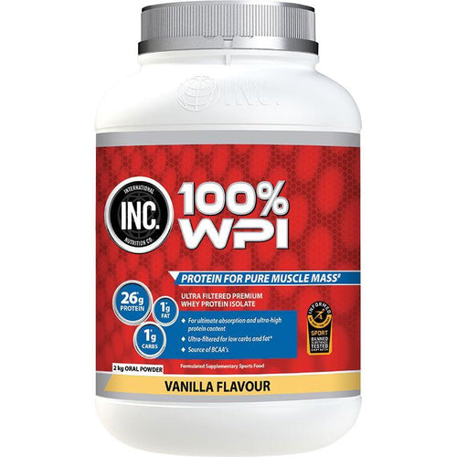 INC. 100 WPI Vanilla Flavour 2kg