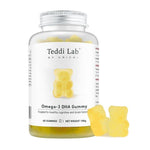 Unichi Teddi Lab Omega-3 DHA Gummy 60 gummies - Brain Memory & Eye Health, Vegan Algae Oil 1Bottle
