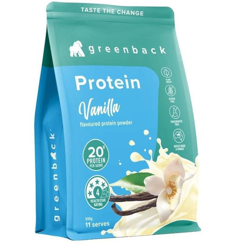 Greenback Protein Powder Vanilla 330g 1Unit