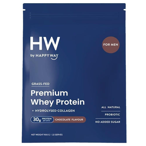 Happy Way Men's Chocolate Whey Protein Powder 900g
