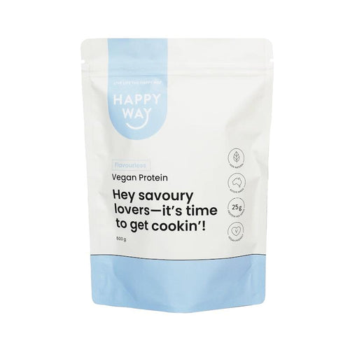 Happy Way Flavourless Vegan Protein Powder 500g