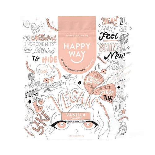 Happy Way Like A Vegan Vanilla Vegan Protein Powder 2kg