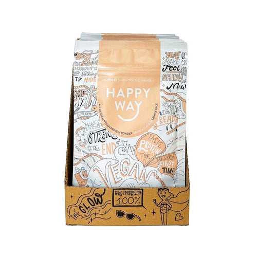 Happy Way Like A Vegan Vanilla Protein Powder Travel Packs 6x60g