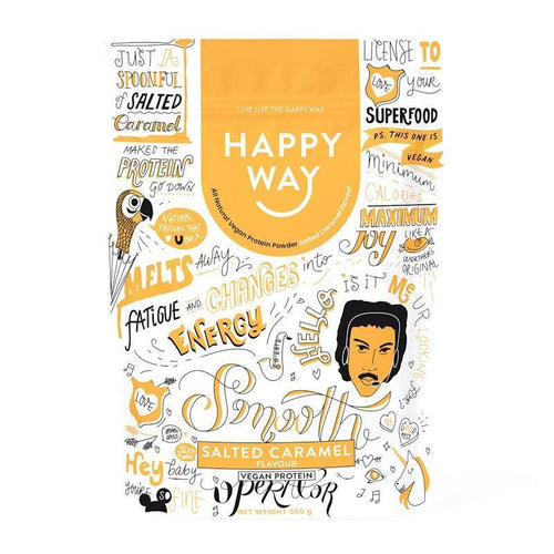 Happy Way Smooth Operator Salted Caramel Vegan Protein Powder 500g