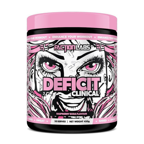 Faction Labs Deficit Clinical - 50 serves Raspberry Soda