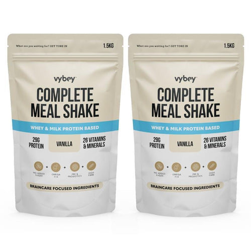 vybey Complete Meal Replacement Shake Vanilla 1.5Kg x 2