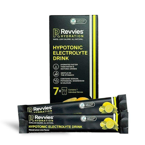 Revvies On-The-Go Hydration 7x Single Serve Lemon Lime 1 Pack