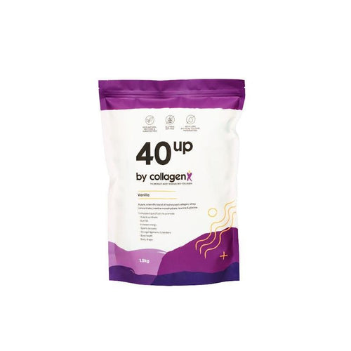 CollagenX 40UP: Whey & Collagen Protein Powder 1.5Kg
