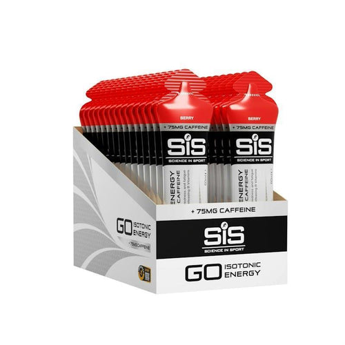 SiS GO Energy Plus Caffeine Gels 60ml 30 Pack Berry