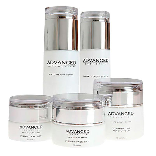 Advanced Cosmetica White Beauty Series Natural Illuminating & Anti Ageing 5 Product Gift Set