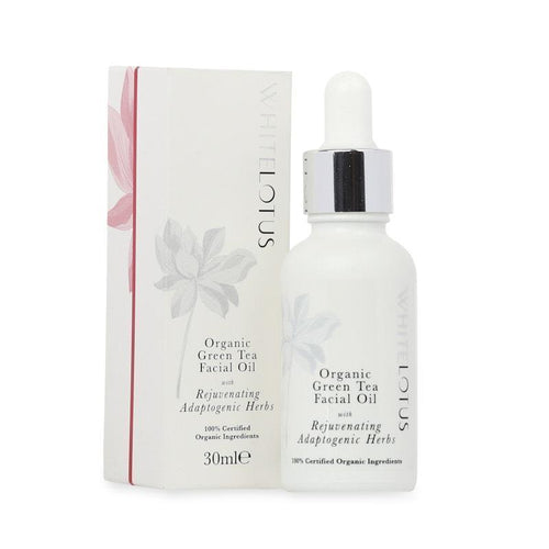 White Lotus Beauty Green Tea Facial Oil with Bioactive Herbs 30ml