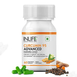 Inlife Curcumin (95% Curcuminoids) with Piperine (Bioperine), 500 mg | 60 Veg. Capsules.