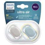 Avent Ultra Air Soother Night Time Glow 18+ Months 2 Pack
