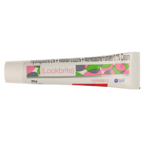 Lookbrite Cream 20gm (Hydroquinone, Mometasone and Tretinoin).