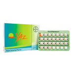 Yaz (Ethinyl Estradiol (0.02mg) and Drospirenone (3mg)).