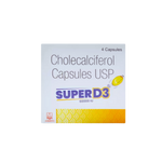 Super D3 High Strength Vitamin D 12 Capsules.