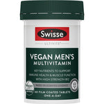 Swisse Vegan Mens Ultivite 60 Tablets